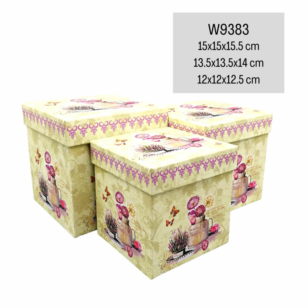 W9383 kocka alakú ajándékdoboz 3