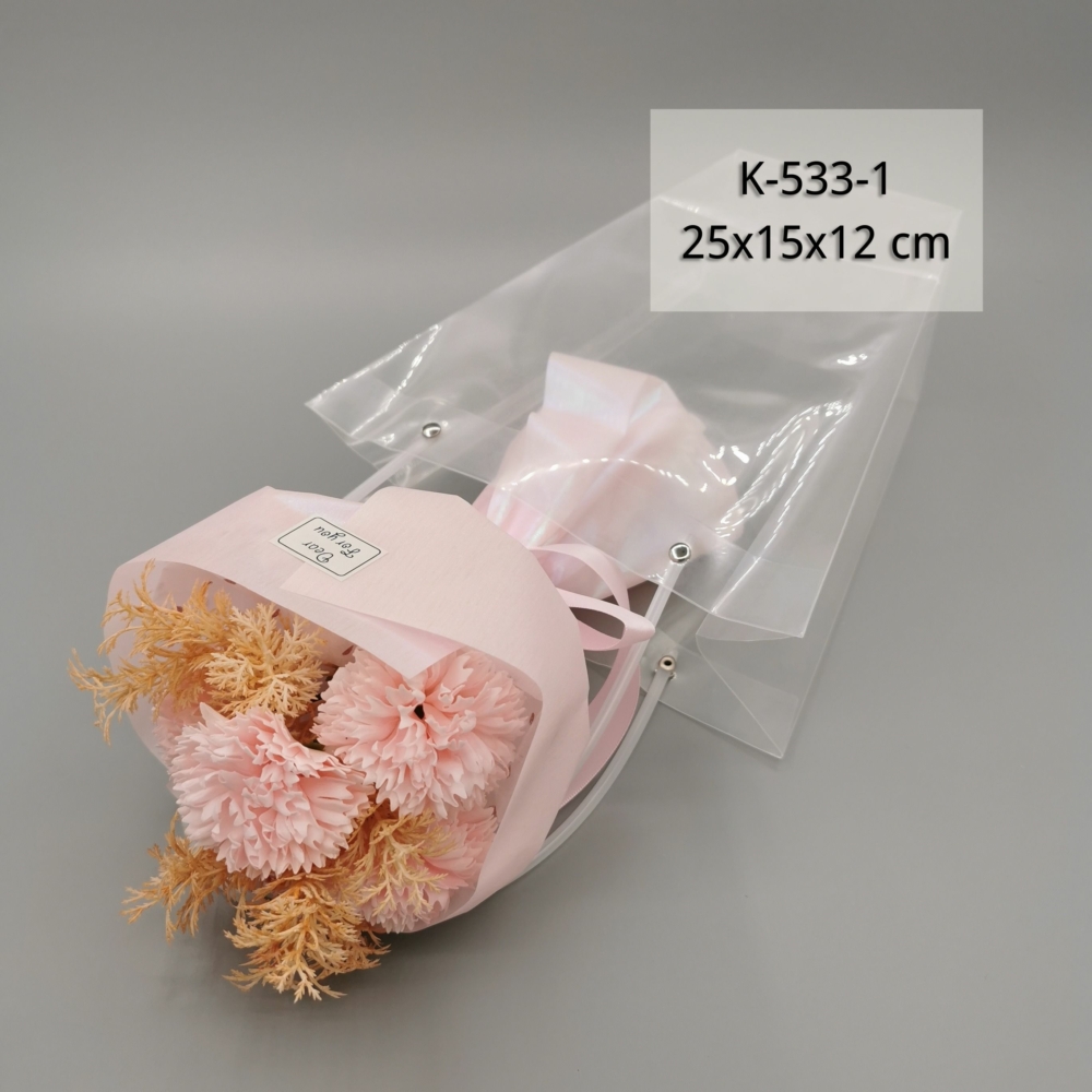 K-533-1 Szappanszegfű csokor virágtáskában