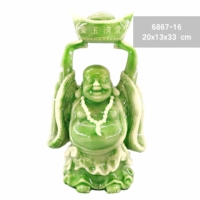 6867-16 zöld fengshui szobor
