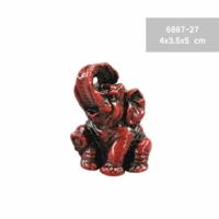 6867-27 piros elefánt szobor