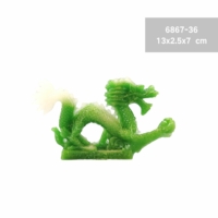 6867-36 zöld sárkány szobor