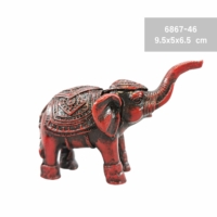6867-46 piros elefánt szobor