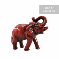 6867-47 piros elefánt szobor