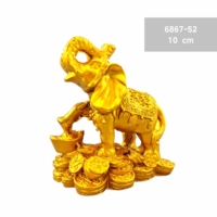 6867-52  arany elefánt szobor