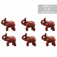 6867-71  piros elefánt szobor